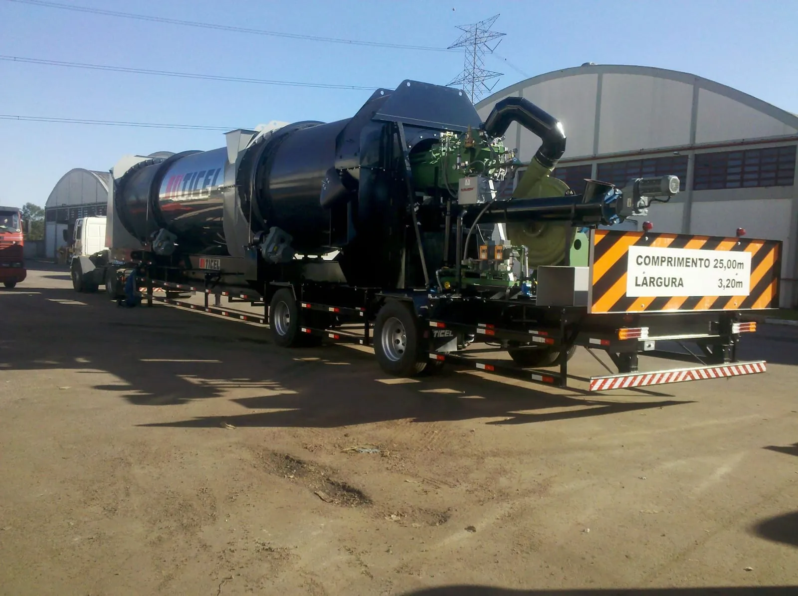 Planta de asfalto Ticel en transporte